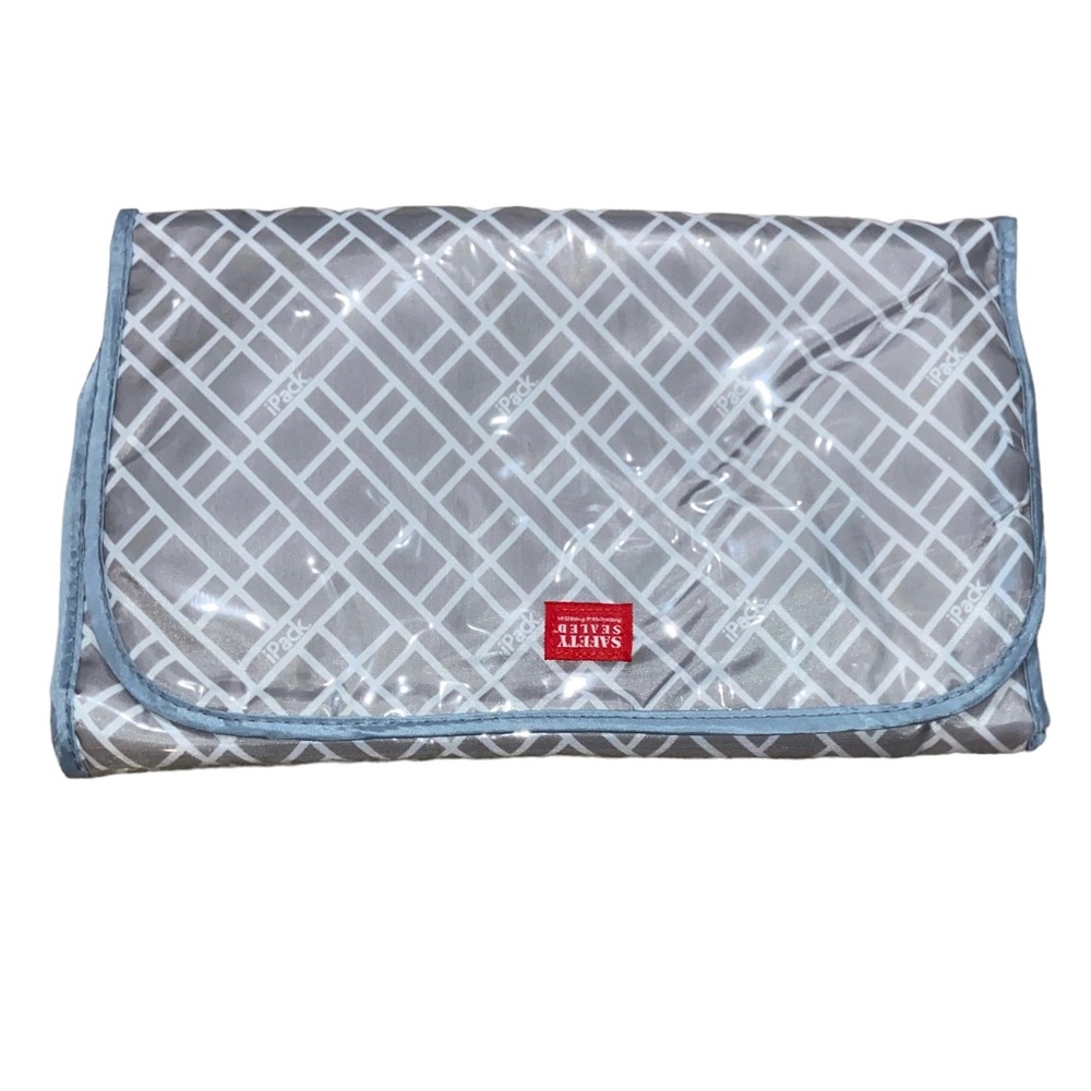 Gray laminated Baby Girl’s Size diaper changing pad